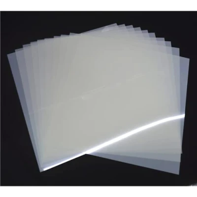 Image of ZHluja 12 Pack 0.19mm 305x305 mm Blank Stencil Sheet for Cricut Vinyl,Acetate Milky Translucent PET, Silhouette, Craft Template Material