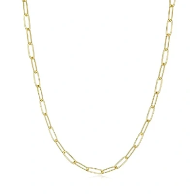 Image of Philip Jones Gold Plated Small Link Paperclip Necklace