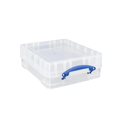 Image of 3 x 11 Litre XL Really Useful Box 456 356 148 mm Transparent