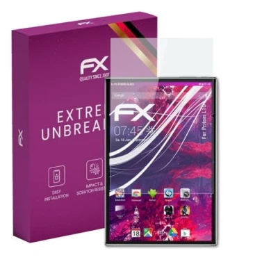 Image of atFoliX plastic Glass Protective Film compatible with Pritom L10 Protector, 9H Hybrid FX Screen Protector of