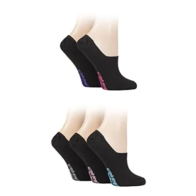 Image of Women&#039;s 5 Pair Dare to Wear No Show Socks Black 4 8 Ladies