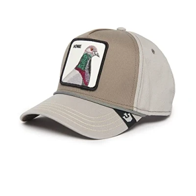 Image of Goorin Bros. The Farm All Over Canvas Adjustable Unisex Trucker Cap, Grey (Pigeon 100), One Size
