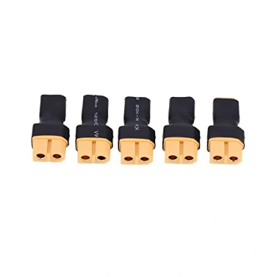 Image of RC Connector Adapter Plug, 5Pcs XT30 to XT60 Battery Converter Plug for Drone Remote Control Quadcopter Accessory(XT30 Male Female)