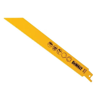 Image of DeWalt DT2353QZ 203mm Reciprocating Blade Bi Metal Fast Cuts Metals/Sheet Metals