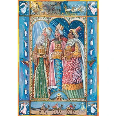 Image of Coppenrath Advent Calendar &#039;The 3 Wise Men&#039; Religious &amp; Traditional with The Nativity Story 24.5 x 35 cm