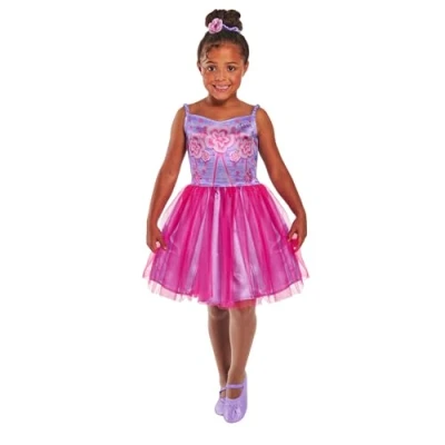 Image of Rubies 1001108S000 Classic Barbie Ballerina Kids Fancy Dress, Multi, 7 8 Years