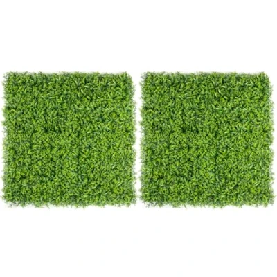Image of CHRISTOW Garden Foliage Artificial Living Wall Panels, Privacy Screening, Fence Covering Decoration, Indoor Outdoor, Waterproof UV Protected, 1m x (2 Sets of 4 50cm 50cm)