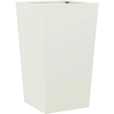 Image of vidaXL Garden Planter White 45x45x75 cm Steel