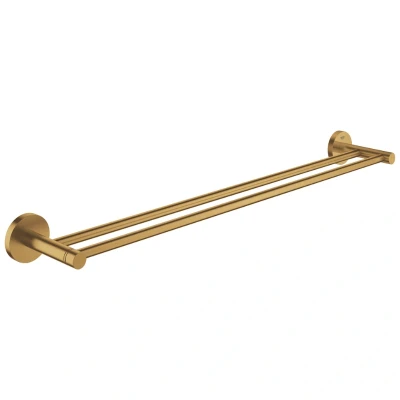 Image of Grohe Essentials Double Towel Rail Brushed Cool Sunrise (40802GN1)
