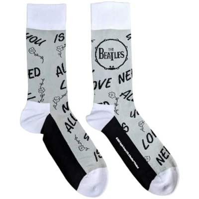 Image of SOCKSHOP Music Collection 1 Pair The Beatles Cotton Socks Aynil &amp; Drum 7 11 Unisex