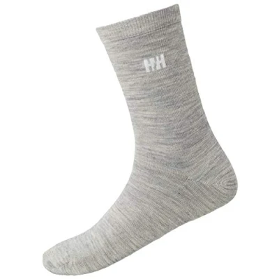 Image of Helly Hansen Unisex Everyday Wool Sock 2Pk, Grey Melange, 39 41