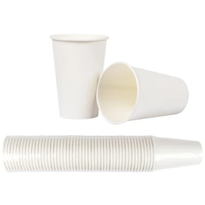 Image of Heku 30903: 50 Paper Cups, White, 0.2 l, Fresh Fibre with Coating, 200 milliliters