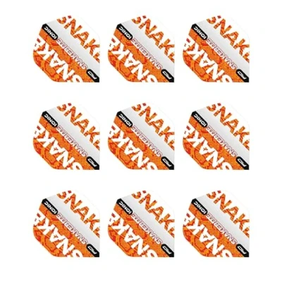 Image of RED DRAGON Snakebite Ionic Orange Dart Flights 3 sets Per Pack (9 in total)