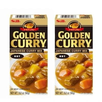 Image of S&amp;B Golden Curry Japanese Mix Hot 92g x 2 packs