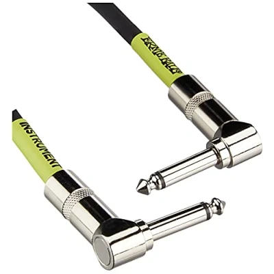Image of Ernie Ball 1 ft Angle/Angle Patch Cable 3 Pack Black