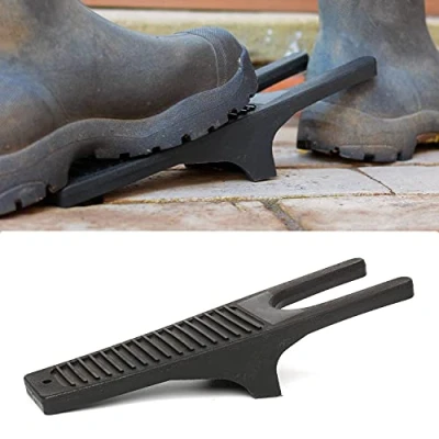 Image of CKB LTD Solid Plastic Boot Jack Wellington Boots Wellies Remover Puller and Mud Scraper Portable Weatherproof Heavy Duty Black