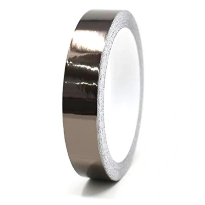 Image of 8.5 Metre Shiny Decorative Strips Car Motorcycle Boat Model Making Silver Chrome Finest Folia Side Adhesive (Chrome Black, 20 mm Width)