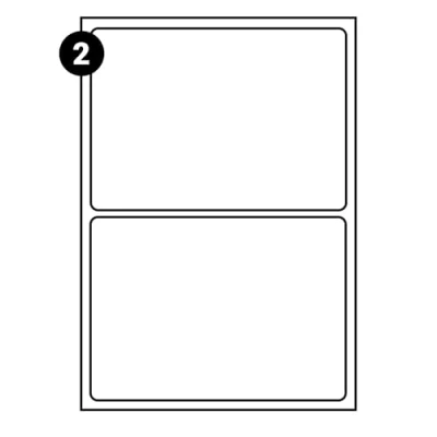Image of 2 Labels PER A4 Sheet, 100 Sheets 200 in Total, Self Adhesive Address Mailing Labels, L7168 FBA Compatible Inkjet and Laser Printers with Permanent (2 Sheet (100 Sheets)
