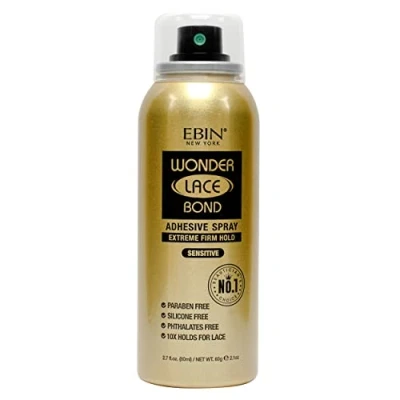 Image of EBIN Wonder Lace Bond Spray (80ml, Extreme Firm Hold (Sensitive))