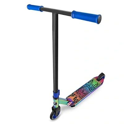 Image of Stunt Scooter SOKE Pro Street Neo Chrome Kick with ABEC 9 Ball Bearings for Adults and Children