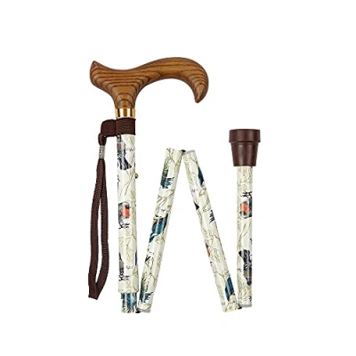 Image of Charles Buyers Deluxe Folding Walking Stick British Birds