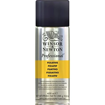 Image of Winsor and Newton Artists Fixative Transparent 400ml Spray (Can) (Note: UK Mainland Delivery Only)