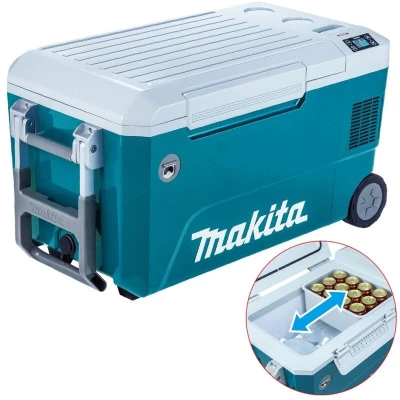 Image of Makita CW002GZ 40V Max XGT 18V LXT 50 Litre Cooler and Warmer Box Batteries Charger Not Included