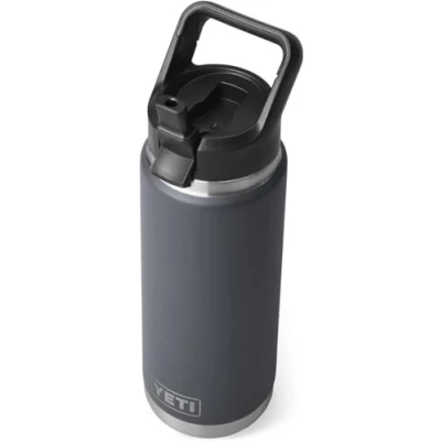 Image of YETI Rambler C Straw Bottle, Stainless Steel Vacuum Insulated Bottle with Cap, Charcoal, 18 oz (532 ml)
