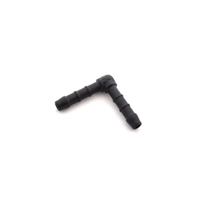 Image of 2x 4mm 90&#039; Right Angle Connectors for Washer / Heater Hose, Tube or Pipe FREE FIRST CLASS UK POSTAGE!