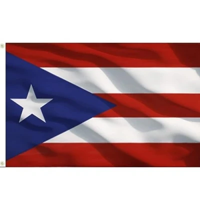 Image of SHATCHI 5ft x 3ft National Flags Events Pub BBQ Decorations for Rugby Cricket Football Sports 2023 World Cup Banner Fan Support Table Cover, Polyester, Puerto Rico
