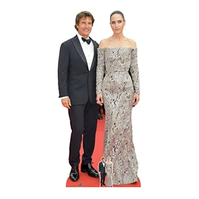 Image of CS1019 Tom Cruise and Jennifer Connelly Lifesize Cardboard Cutout With Mini Actors
