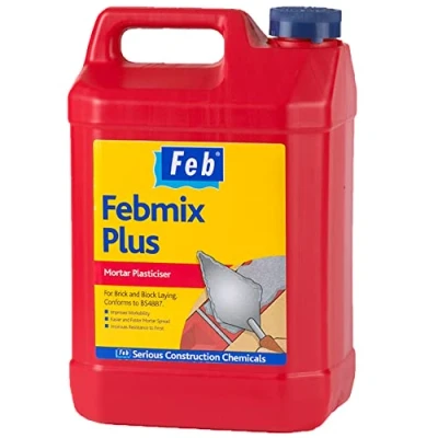 Image of Feb Febmix Plus Mortar Plasticiser, 5 Litre