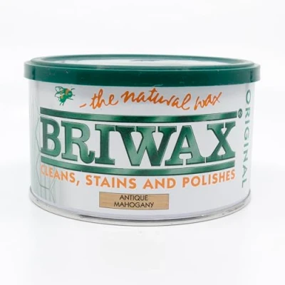 Image of Briwax Original Antique Mahogany Wax Polish 400g (Japanese Labelled Version) Same UK Product Inside Furniture Cleans, Stains and Polishes