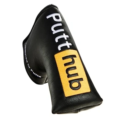 Image of Shanker Golf Putter Cover PuttHub Funny Blade Tour Grade PU Leather Headcover for Clubs Perfect Joke Gift Golfer Rude Novelty Idea