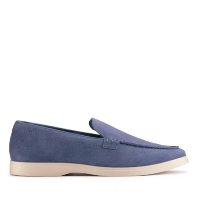 Image of Clarks Torford EASY Moccasins, Men&#039;s, Size: 8, Dusk blue Suede