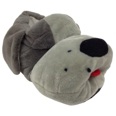 Image of ShuCentre Novelty Grey Hound Dog Slippers Size 7/8 UK