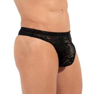 Image of Hom Underwear, Free Lace String, Black, Men&#039;s Size M, Pack of 1