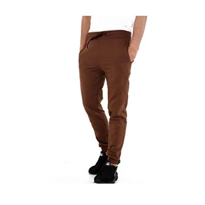 Image of GW CLASSYOUTFIT Kids Boys Girls School Fleece PE Joggers Jogging Tracksuit Bottoms 3 14 Years (9 10 Years, Brown)