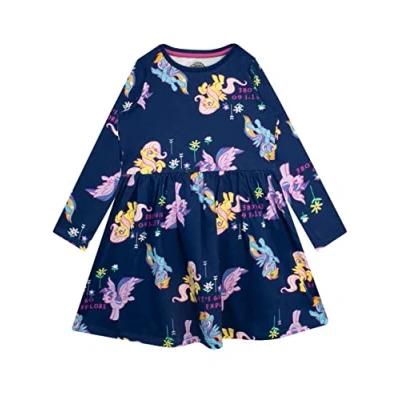 Image of My Little Pony Girls Unicorn Ponies Dress Age 6 to 7 Years Blue