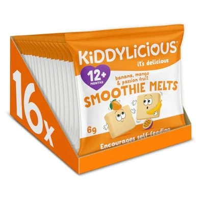 Image of Kiddylicious Mango/ Banana and Passion Fruit Smoothie Melts, 16 Count (Pack of 1)