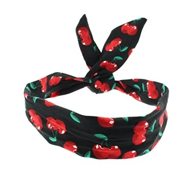 Image of Zac&#039;s Alter Ego Rockabilly Cherry Print Wire Headband