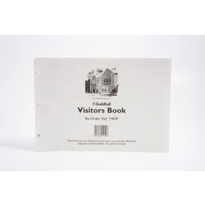 Image of Exacompta Guildhall Loose Leaf Visitors Book Refill (Pack of 50) T40/R + Free finchley Pen (3)
