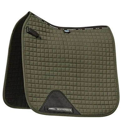 Image of WeatherBeeta Prime Dressage Saddle Pad, Olive, Pony