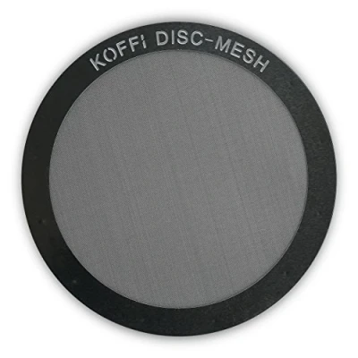 Image of KOFFI ® DISC Metal Filter for AeroPress Reusable Stainless Steel Ultra Fine Mesh Disk Better Tasting Coffee