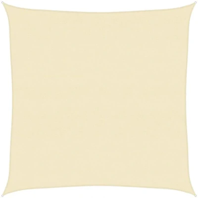 Image of vidaXL Sunshade Sail 160 g/m² Cream 4x4 m HDPE