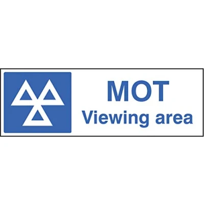 Image of Multi Message Signs MOT viewing area Rigid Plastic