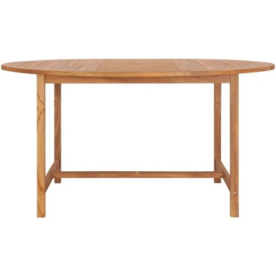 Image of vidaXL Garden Table 150x76 cm Solid Teak Wood