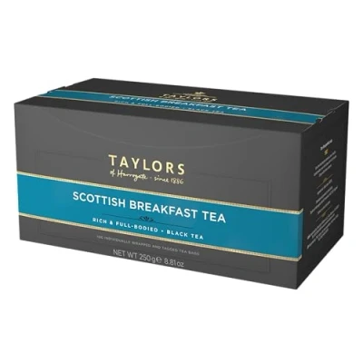 Image of Taylors of Harrogate Scottish Breakfast Tea 100 Tagged Bags
