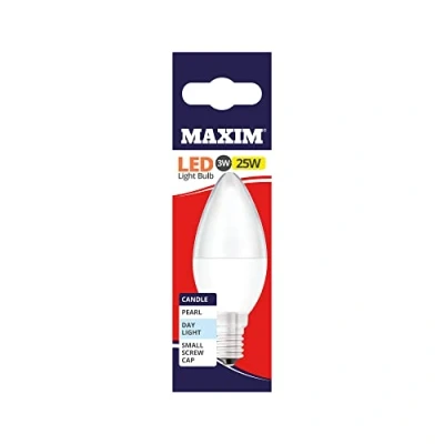 Image of Maxim LED Candle Small Edison Screw (Daylight White) 3watt (25watt) (Pack 10), 25MLCSESDL5X10