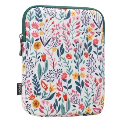 Image of TiMOVO 6 7 Inch Sleeve Case for All New Kindle Paperwhite and Colorsoft Signature Edition, Protective Cover Pouch Bag Carrying E Reader/Kindle Oasis, Flowers
